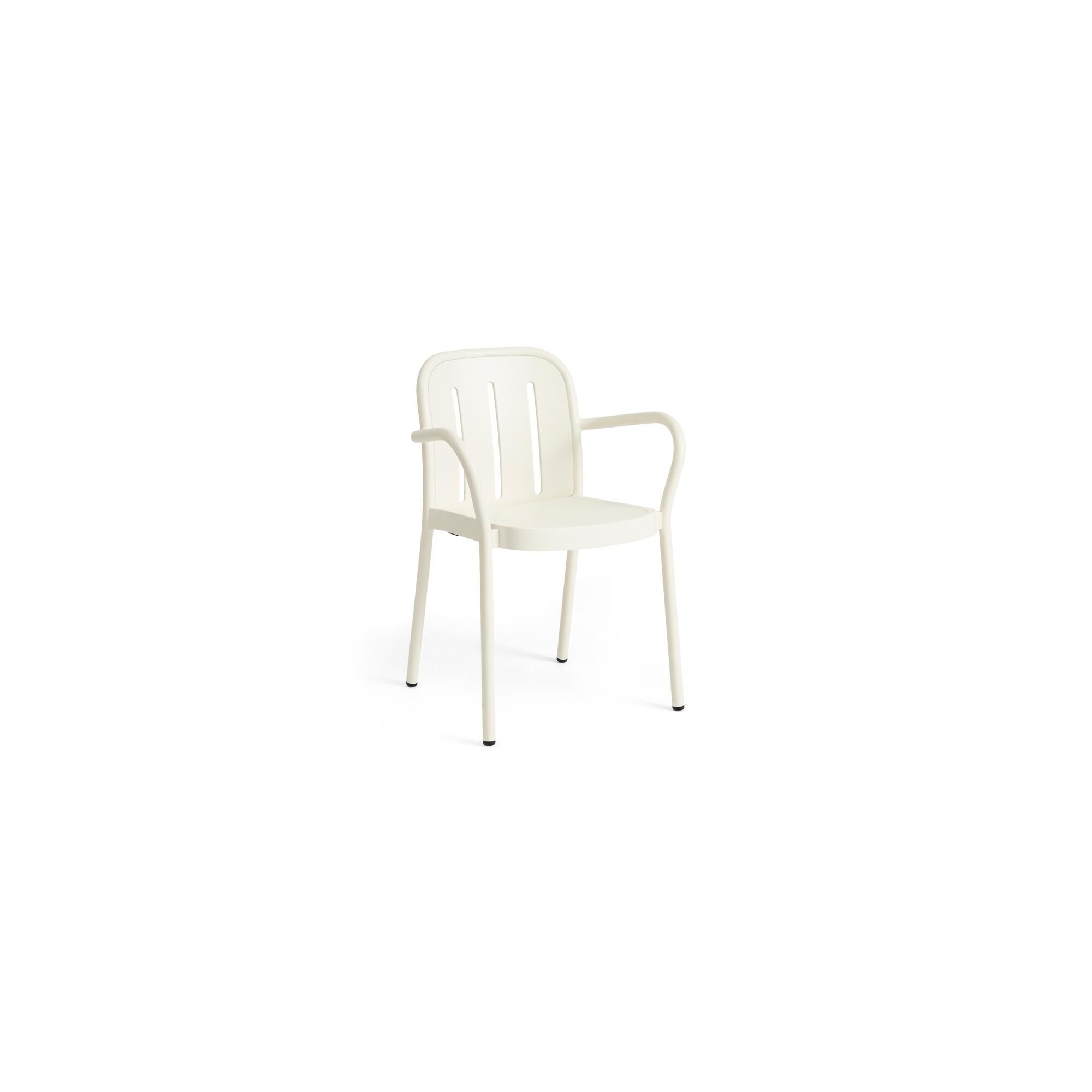 Deville Stol Med Armln Creme Hvid