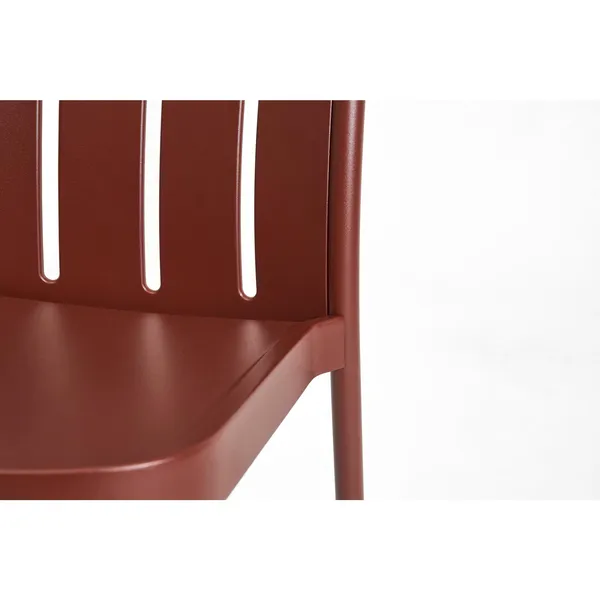 Deville Sedia con Braccioli Ferro Rosso