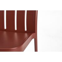 Deville Sedia con Braccioli Ferro Rosso
