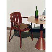 Deville Sedia con Braccioli Ferro Rosso