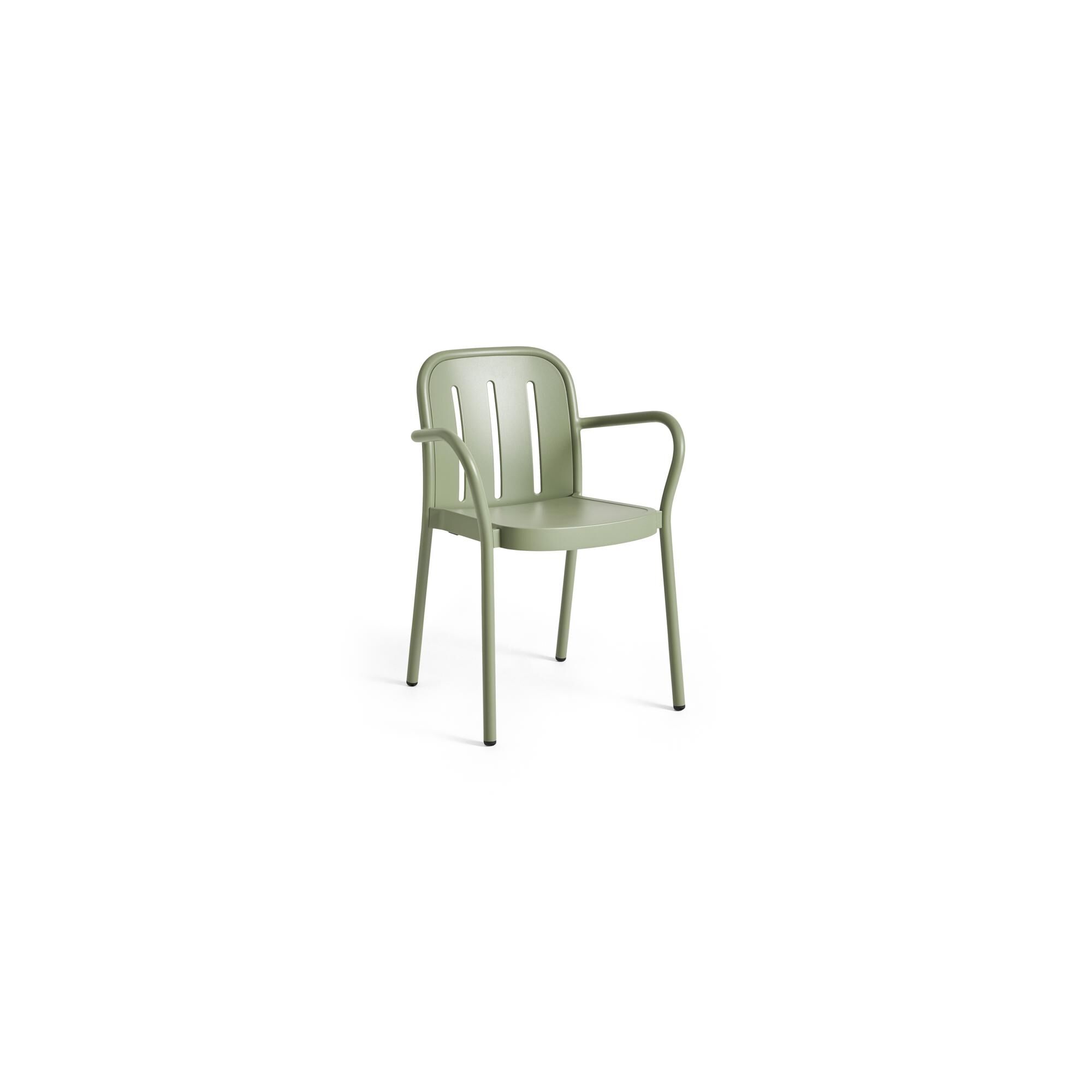 Chaise Deville avec Accoudoirs, Vert Thym
