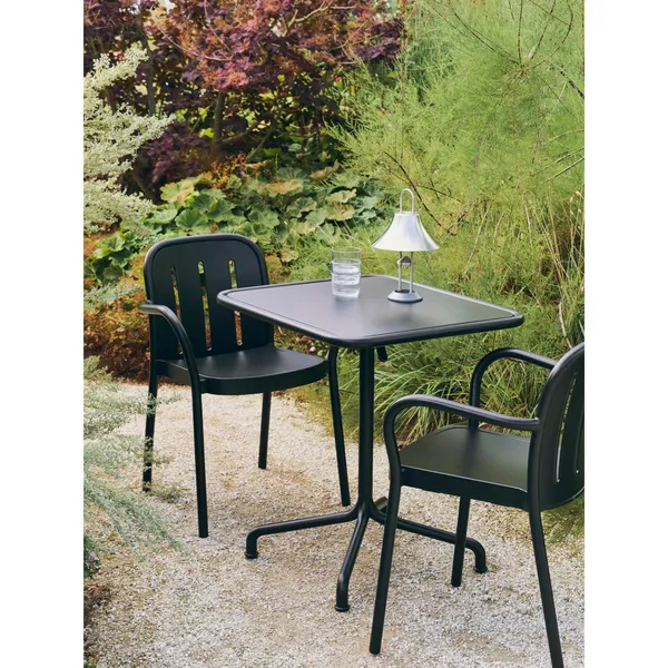 Table Deville 60x70 Gris Argenté