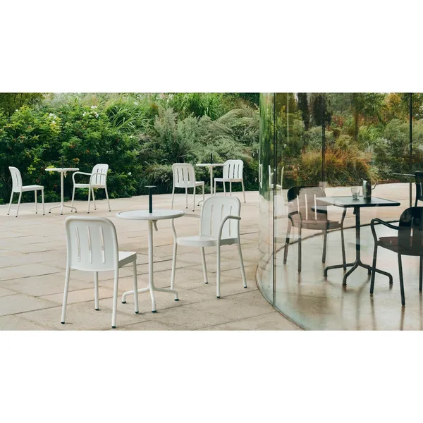 Table Deville 60x70 Gris Argenté