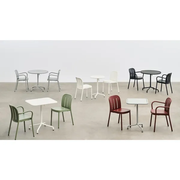 Table Deville 60x70 Gris Argenté