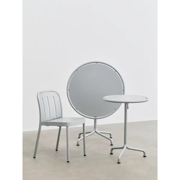 Deville Table Ø55 Silver Grey
