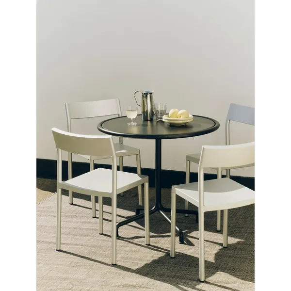 Deville Table Ø80 Silver Grey