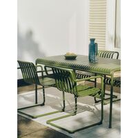Palissade Freischwinger-Sessel mit Armlehnen , Creme