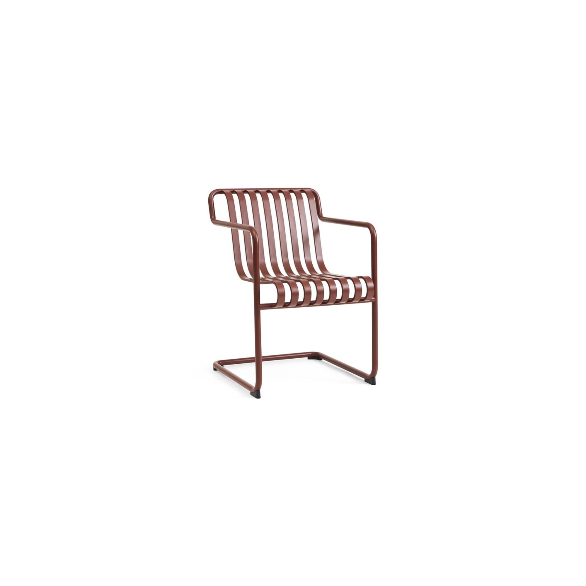 Palissade Cantilever Spisebordsstol Med Armln Iron Red