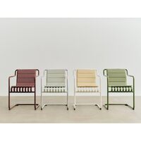 Palissade Cantilever Dining Chair With Armrest Olive