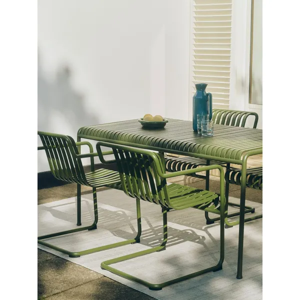 Palissade Cantilever Dining Chair With Armrest Olive