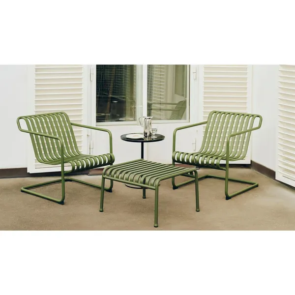 Palissade Freischwinger-Sessel, Niedrig, Eisenrot