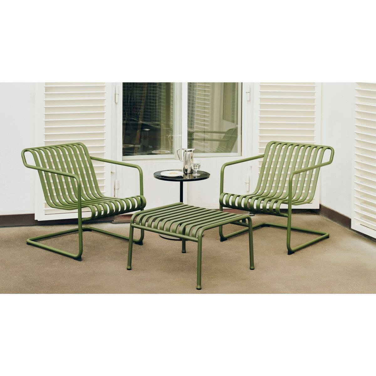 Palissade Freischwinger-Sessel Low Sky Grau