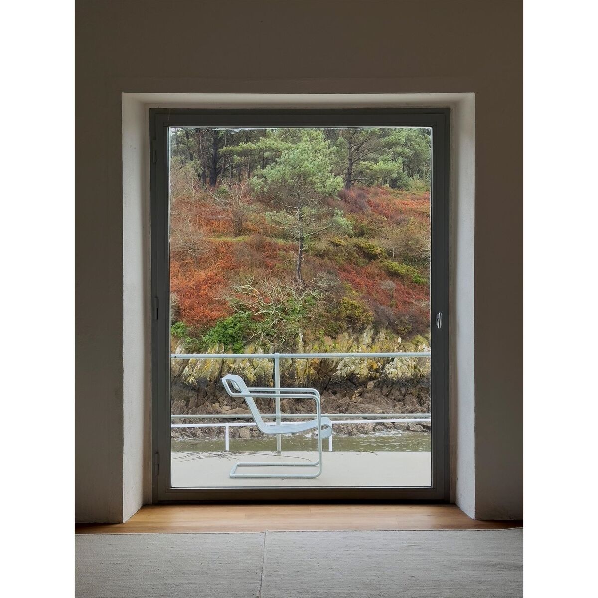 Palissade Freischwinger-Sessel Low Sky Grau