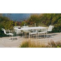 Palissade Dining Table L220 Hot-dip Galvanized Steel