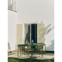 Palissade Dining Table L220 Hot-dip Galvanized Steel