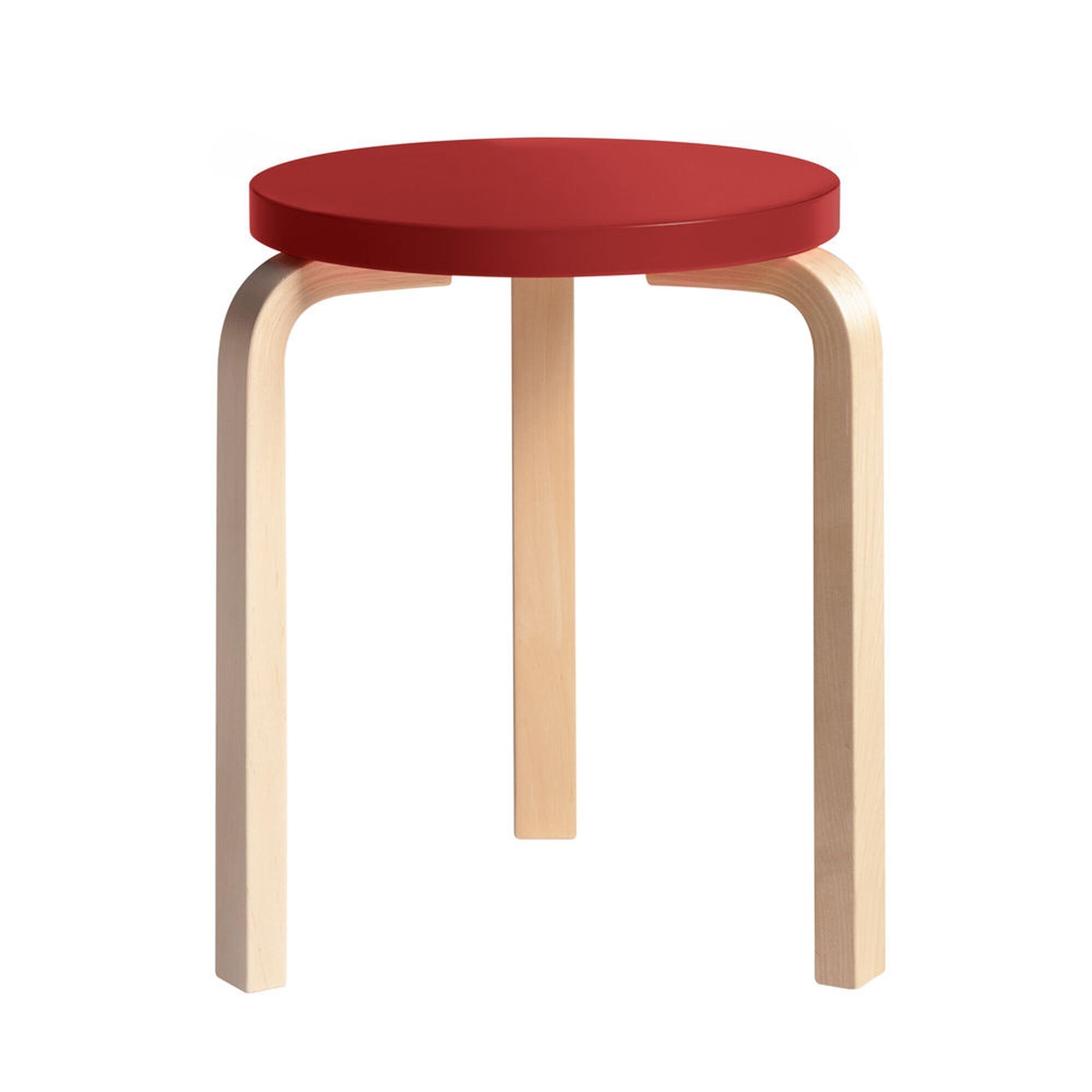 Stool 60 Skammel Birk/Rd