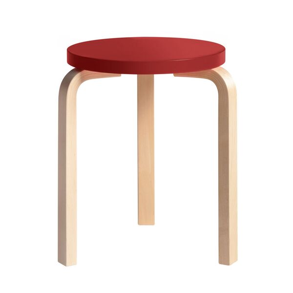 Tabouret 60, Bouleau Rouge