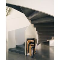 Stool 60 Stool Birch/ Red