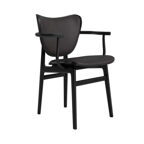 Elephant Dining Chair With Armrests Black Oak/Anthracite 21003