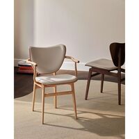 Sedia da Pranzo Elephant con Braccioli, Rovere Affumicato Chiaro/cammello 21004