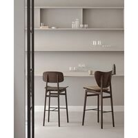 Elefanten-Barhocker H65 Dunkel Geräucherte Eiche/Anthrazit 21003