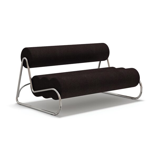 Divano A 2 Posti Fave Cromo/Baru 0390