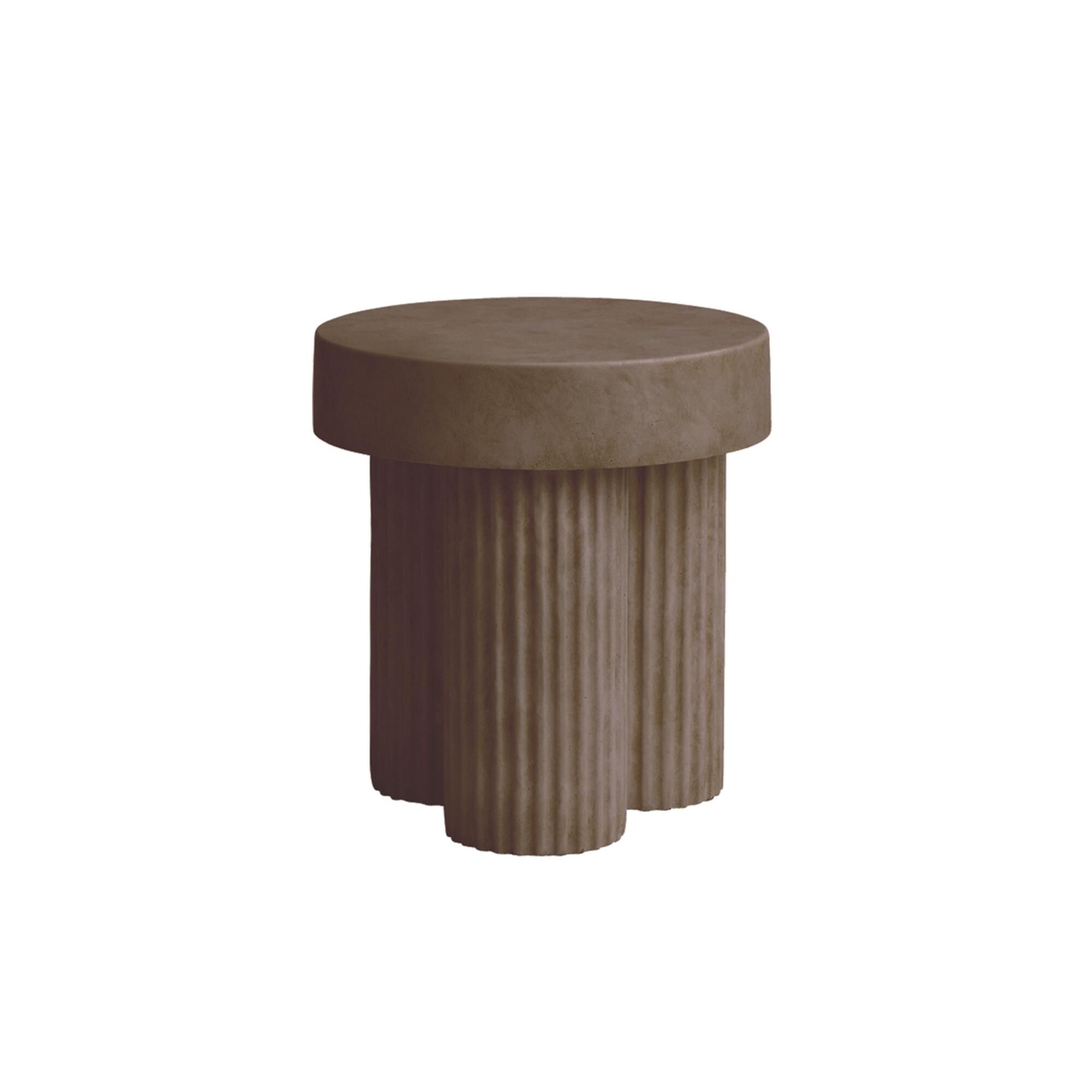 Gear Round Sidebord 45 Clay