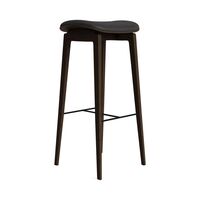 NY11 Barhocker mit Gepolstertem Sitz H75 Dunkel Geräucherte Eiche/Anthrazit 21003
