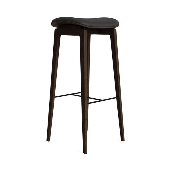 NY11 Barhocker mit Gepolstertem Sitz H75 Dunkel Geräucherte Eiche/Anthrazit 21003