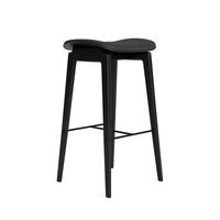 NY11 Barhocker mit Gepolstertem Sitz H65 Dunkel Geräucherte Eiche/Pechschwarz 20296