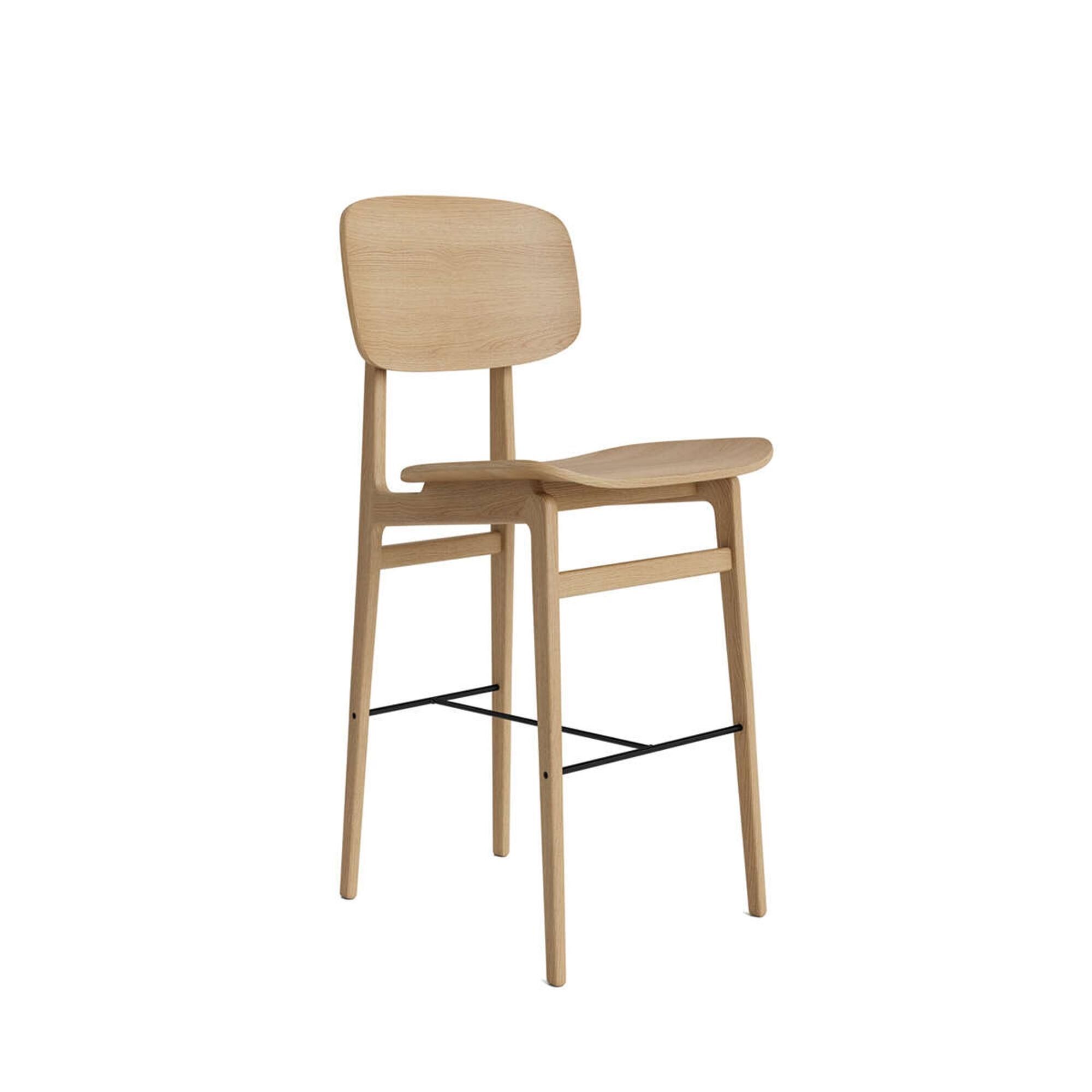 NY11 Barstol Med Ryglæn H65 Natural Eg