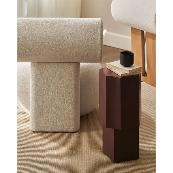 Quartz Side Table Clay