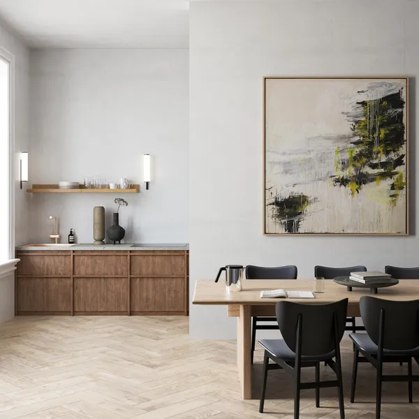 Sedia da Pranzo Elephant in Rovere Affumicato Scuro