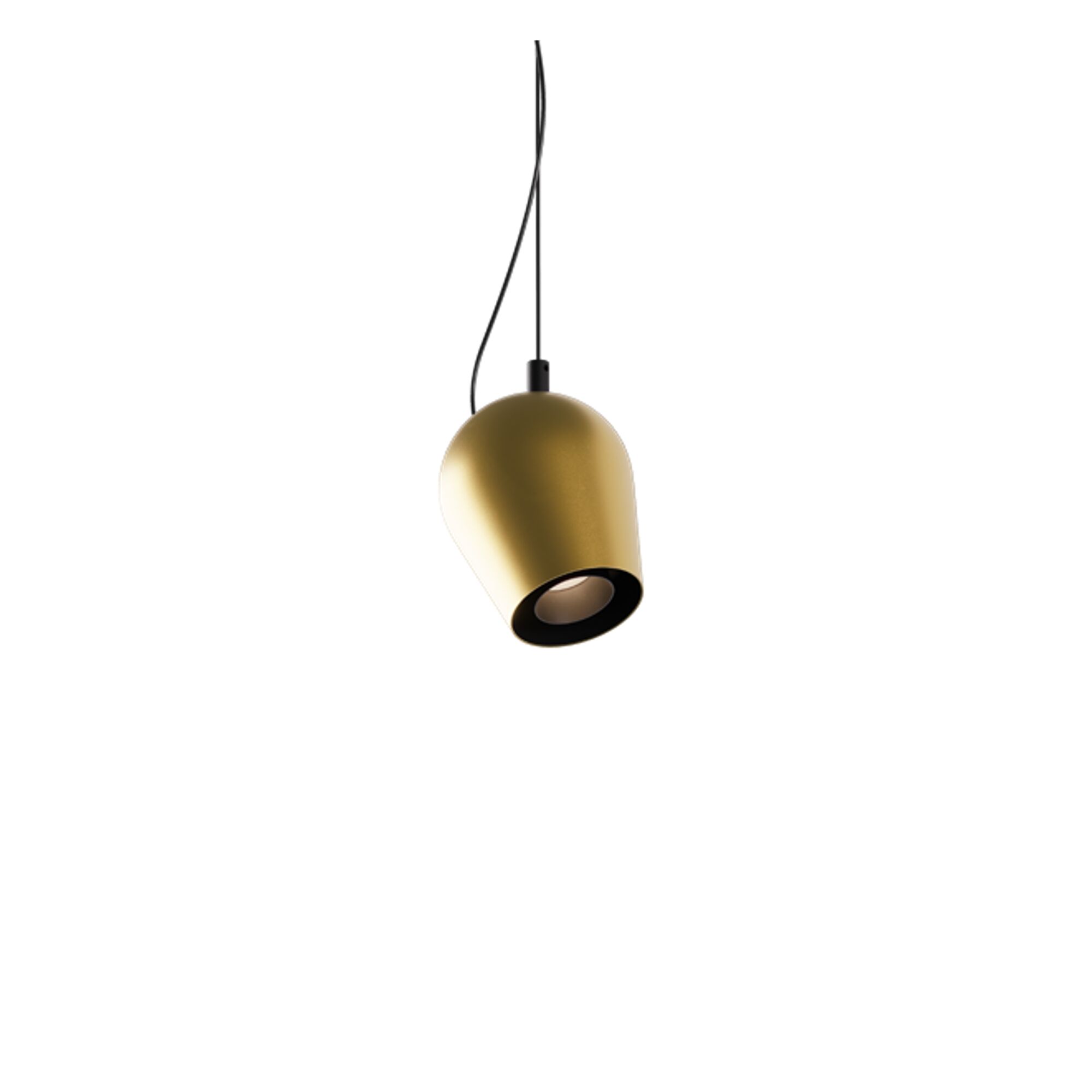 Pixy Taklampa Matt Svart/ Borstat Guld