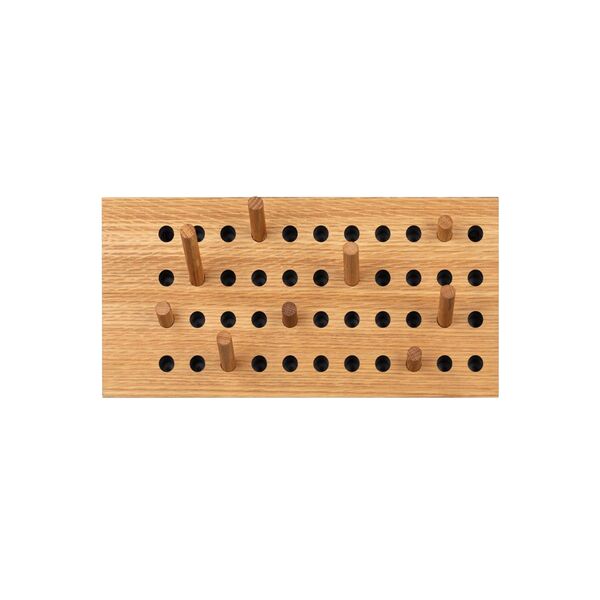 Scoreboard Horizontal Coat Rack Small Oak