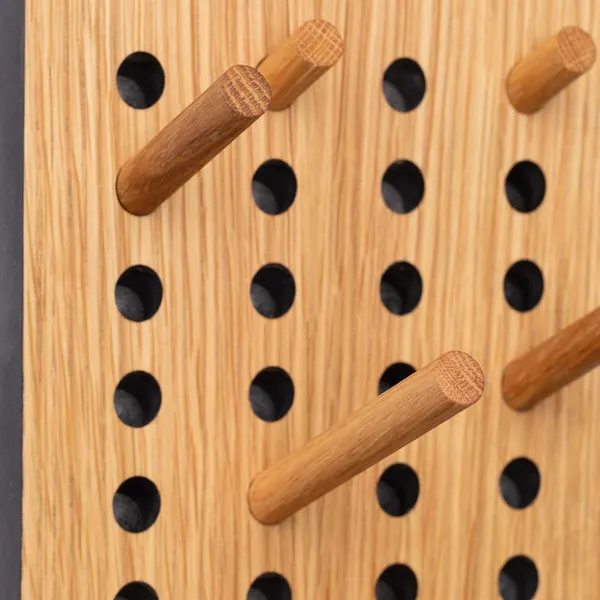 Scoreboard Horizontal Coat Rack Small Oak
