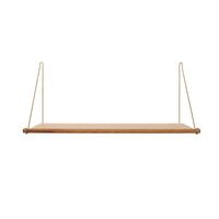 Loop Shelf Eik/ Messing