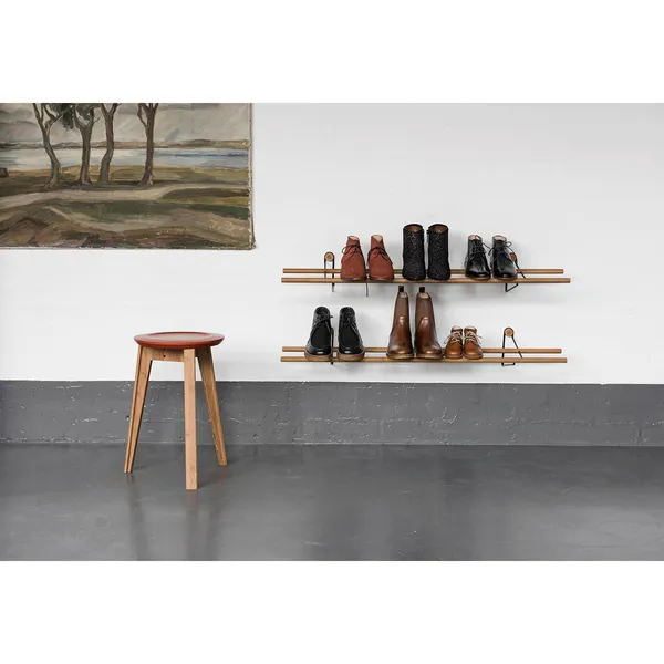 Schuhregale Aus Holz Eiche/ Schwarz