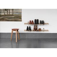 Schuhregale Aus Holz Eiche/ Schwarz