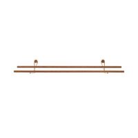 Schoenenrek Schoenenplank Eiken/ Messing