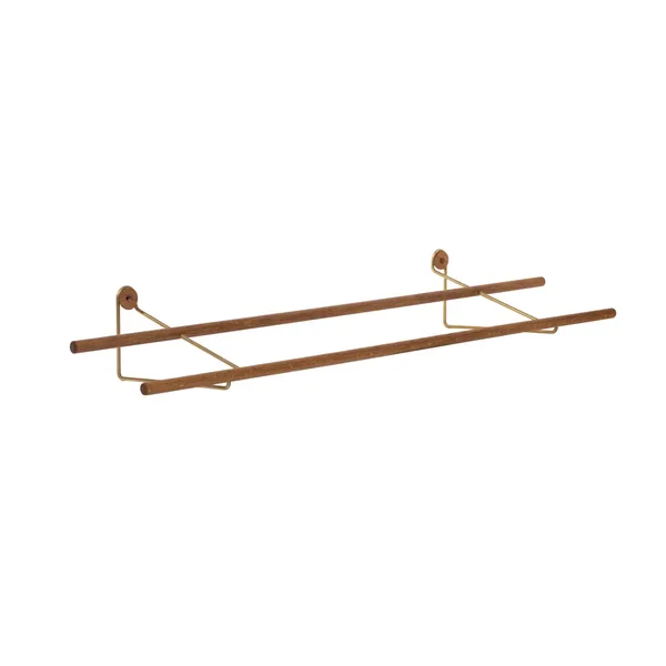 Schoenenrek Schoenenplank Eiken/ Messing