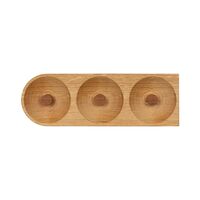 Solid 3 Coat Rack Oak