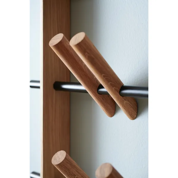 -kledningsstativ Eik/ Sort