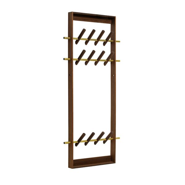 Coat Frame Coat Rack Oak/ Brass