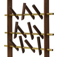 -kledningsstativ Eik/ Messing