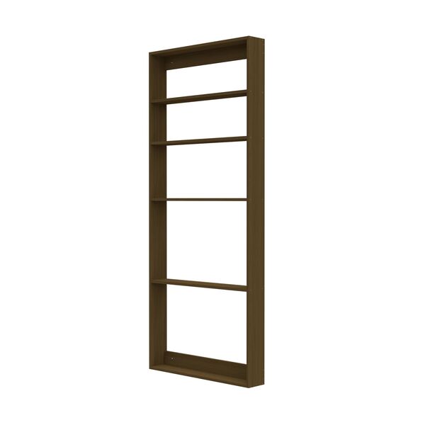 Five Square Shelf Gerookt Eiken