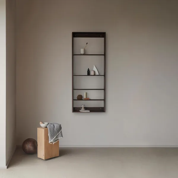 Five Square Shelf Gerookt Eiken