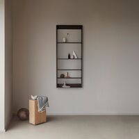 Five Square Shelf Gerookt Eiken