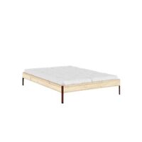 Core Bedframe 140x200 Raw/Terra Red