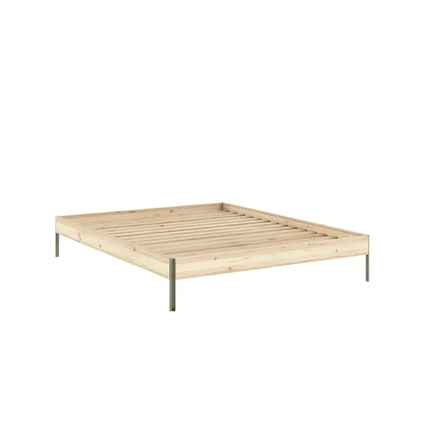 Core Bettgestell 160x200 Roh/Salbeigrün